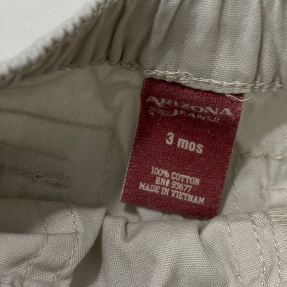 Arizona Jeans | Baby Boys Infant Khaki Beige Jeans Cuffed Denim Size 3 Months - Picture 12 of 13